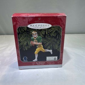 HALLMARK Keepsake 1998 JOE MONTANA Notre Dame CHRISTMAS ORNAMENT NIB New